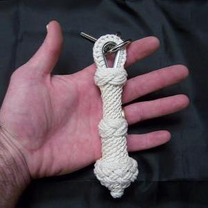 Mini Nautical Bell Rope Key Fob Manrope Knot..