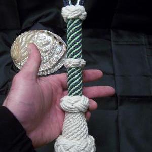 Nautical Bell Rope Navy Blue & Green..