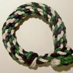 Blue Green And White Knot Bracelet