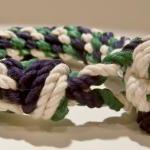 Blue Green And White Knot Bracelet