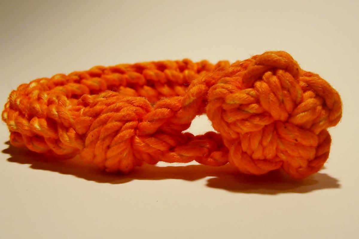 Orange Knot Bracelet