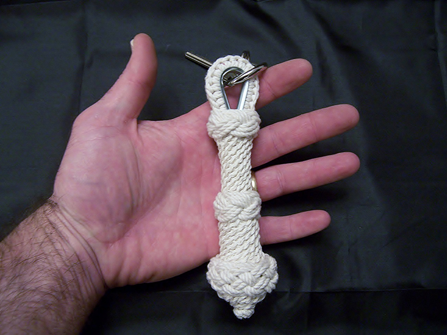 Mini Nautical Bell Rope Key Fob Manrope Knot Bottom on Luulla